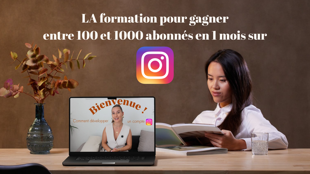 Formation - Gagner 100 à 1000 abonnés en 1 mois sur Instagram